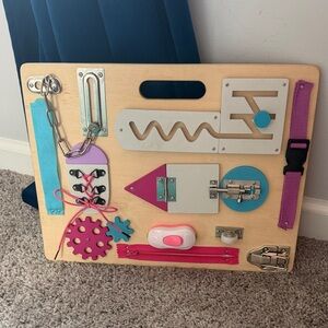 Interactive Wooden Activity Board for Kids
